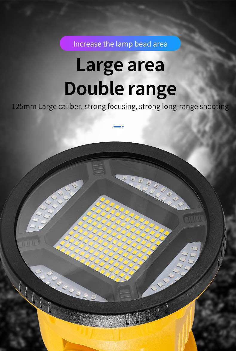 Φορητός Επαναφορτιζόμενος Προβολέας Χειρός LED με Μέγιστη Φωτεινότητα 1100lm και Θύρα USB Powerbank Φορητός Επαναφορτιζόμενος Προβολέας Χειρός LED με Μέγιστη Φωτεινότητα 1100lm και Θύρα USB Powerbank