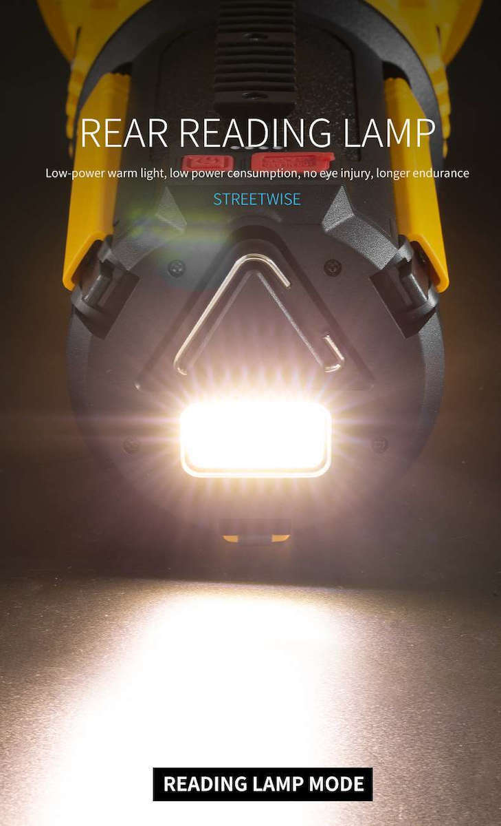 Φορητός Επαναφορτιζόμενος Προβολέας Χειρός LED με Μέγιστη Φωτεινότητα 1100lm και Θύρα USB Powerbank Φορητός Επαναφορτιζόμενος Προβολέας Χειρός LED με Μέγιστη Φωτεινότητα 1100lm και Θύρα USB Powerbank