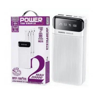 Φορητός Φορτιστής Power Bank 20000mAh με 4 Θύρες USB-A Λευκό-REMAX Φορητός Φορτιστής Power Bank 20000mAh με 4 Θύρες USB-A Λευκό-REMAX