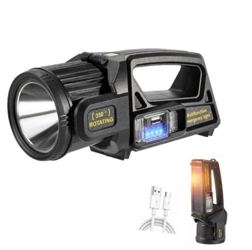 Φορητός Ηλιακός Φακός LED Με Περιστρεφόμενη Κεφαλή Φορητός Ηλιακός Φακός LED Με Περιστρεφόμενη Κεφαλή