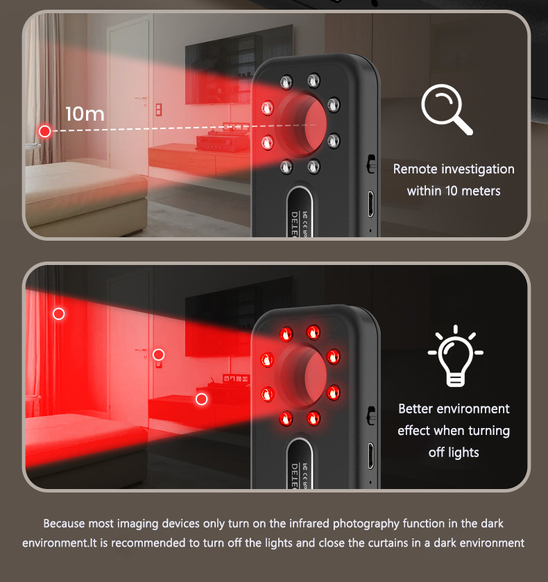 GPS Mini Ασύρματος Αντικατασκοπευτικός Ανιχνευτής - Κάμερα Ασύρματων Συσκευών & Κρυφών Καμερών με Σάρωση Υπέρυθρων & Αισθητήρα Κίνησης GPS Mini Ασύρματος Αντικατασκοπευτικός Ανιχνευτής - Κάμερα Ασύρματων Συσκευών & Κρυφών Καμερών με Σάρωση Υπέρυθρων & Αισθητήρα Κίνησης