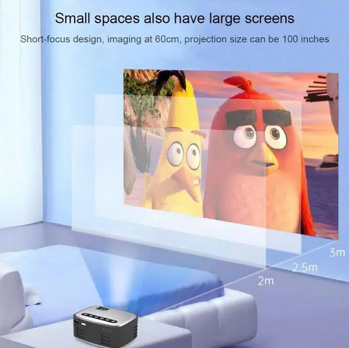 Mini Projector LED με Χειριστήριο & Ενσωματωμένο Ηχείο HDMI Analog Audio – USB σε Μαύρο Mini Projector LED με Χειριστήριο & Ενσωματωμένο Ηχείο HDMI Analog Audio – USB σε Μαύρο