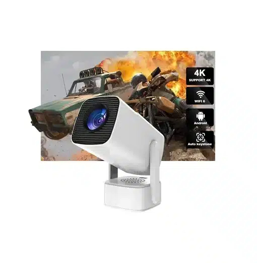 Φορητός Προτζέκτορας - Mini Projector με Ανάλυση Ultra 4K και WiFi σε Λευκό Φορητός Προτζέκτορας - Mini Projector με Ανάλυση Ultra 4K και WiFi σε Λευκό