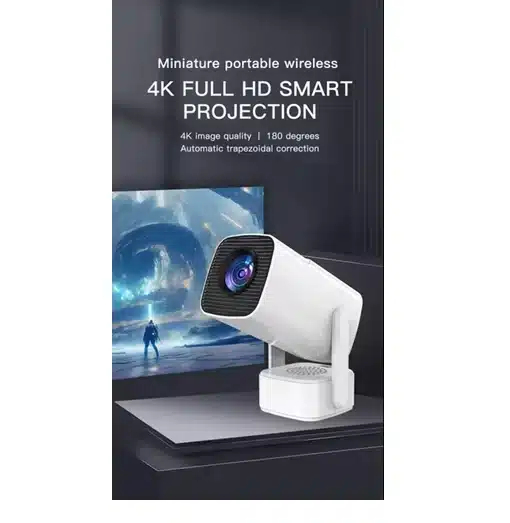 Φορητός Προτζέκτορας - Mini Projector με Ανάλυση Ultra 4K και WiFi σε Λευκό Φορητός Προτζέκτορας - Mini Projector με Ανάλυση Ultra 4K και WiFi σε Λευκό