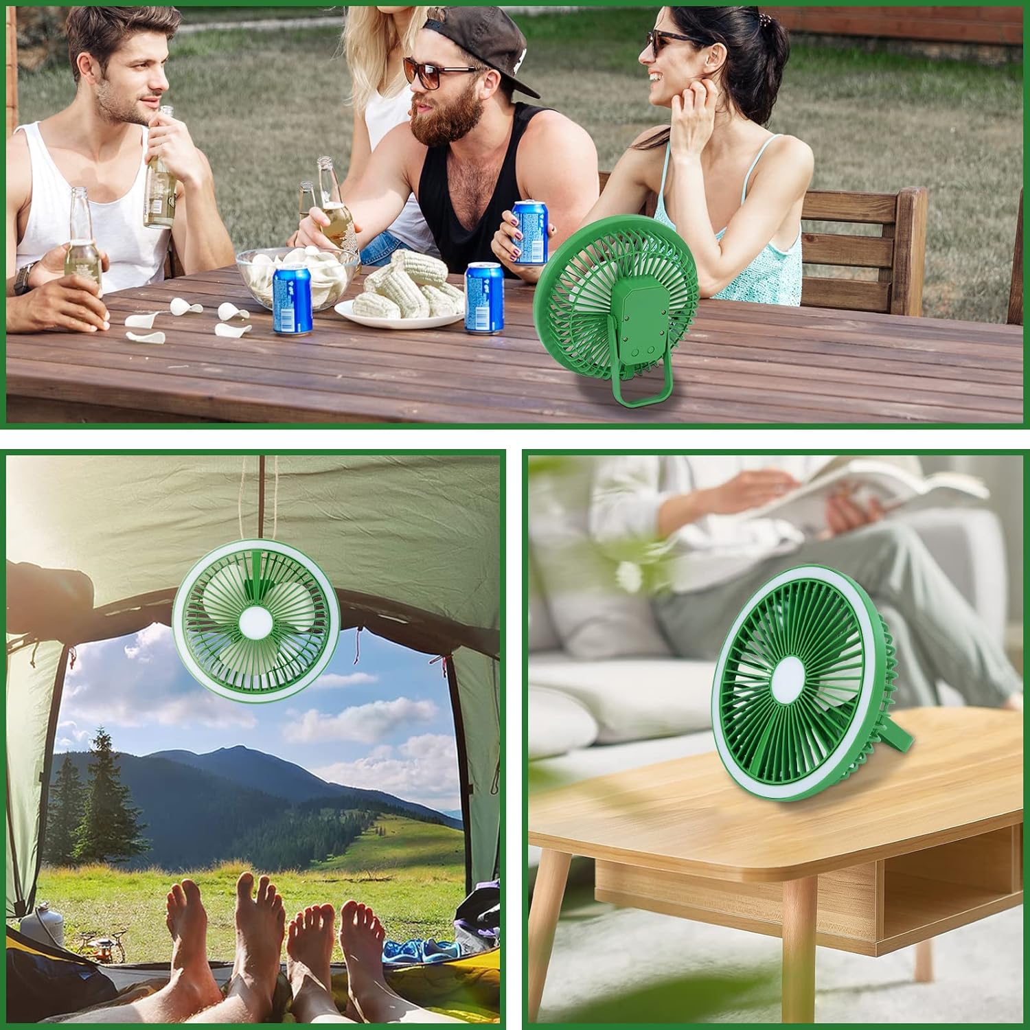 Φορητός RGB Mini Ανεμιστήρας 2 σε 1 με LED και USB Φόρτιση – Επιτραπέζιος & Κρεμαστός - Arrango Φορητός RGB Mini Ανεμιστήρας 2 σε 1 με LED και USB Φόρτιση – Επιτραπέζιος & Κρεμαστός - Arrango