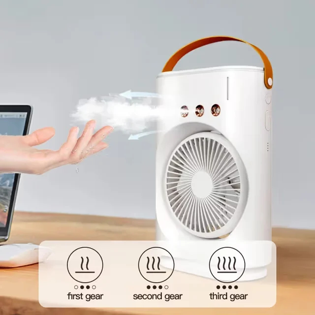 Φορητός USB Ανεμιστήρας με Υδρονέφωση & Φωτισμό RGB - Arrango Φορητός USB Ανεμιστήρας με Υδρονέφωση & Φωτισμό RGB - Arrango