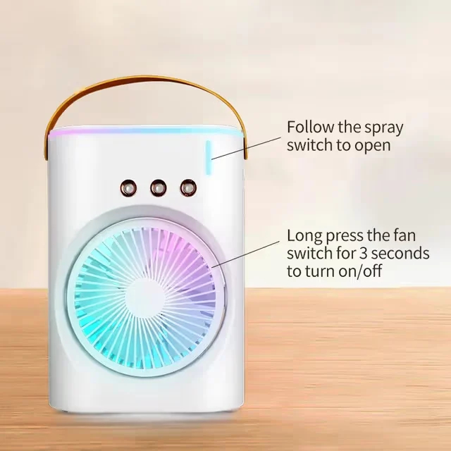 Φορητός USB Ανεμιστήρας με Υδρονέφωση & Φωτισμό RGB - Arrango Φορητός USB Ανεμιστήρας με Υδρονέφωση & Φωτισμό RGB - Arrango