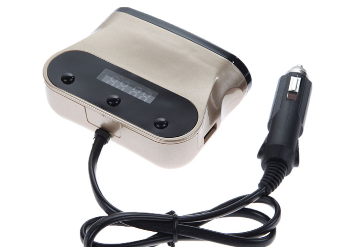 Φορτιστής Αυτοκινήτου με 3 Υποδοχές 120W Αναπτήρα και 2 Θύρες USB 3.1A 1505A Φορτιστής Αυτοκινήτου με 3 Υποδοχές 120W Αναπτήρα και 2 Θύρες USB 3.1A 1505A