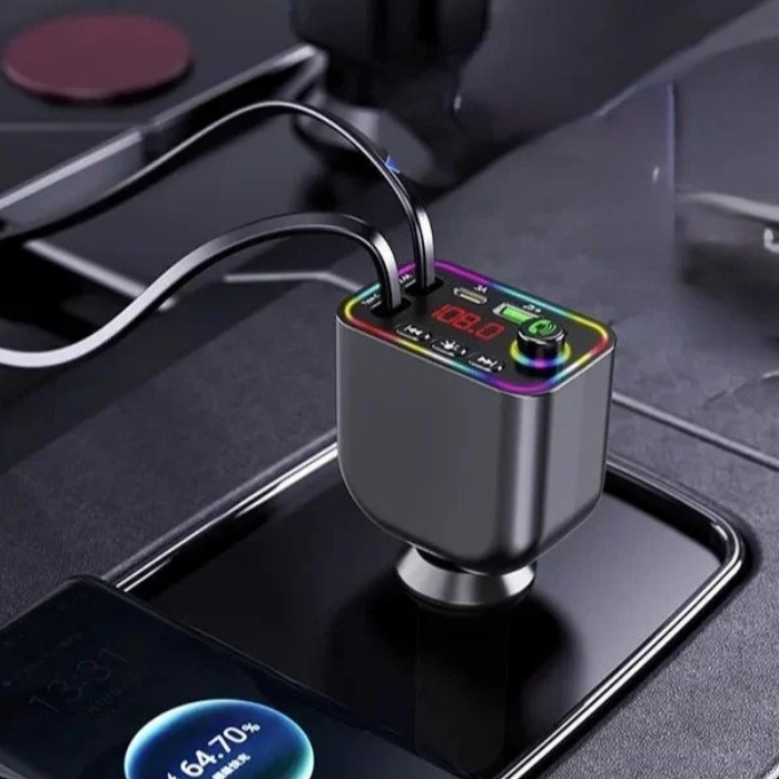 Φορτιστής Αυτοκινήτου με FM Transmitter, LED Οθόνη και Διπλές Θύρες USB - Andowl Φορτιστής Αυτοκινήτου με FM Transmitter, LED Οθόνη και Διπλές Θύρες USB - Andowl