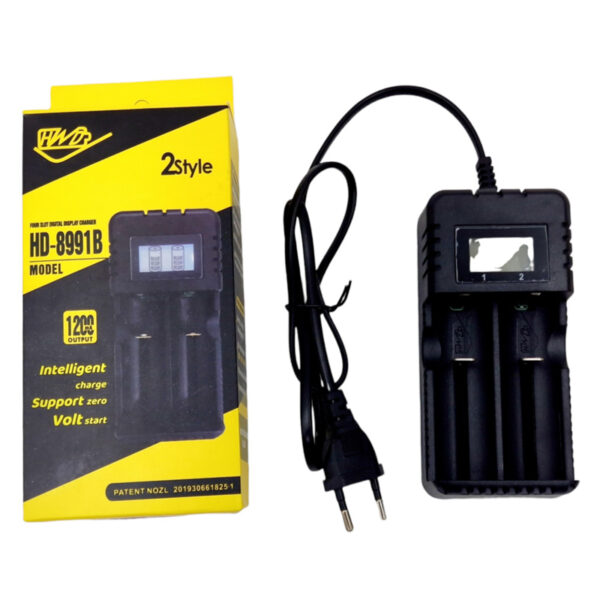 Φορτιστής επαναφορτιζόμενων μπαταριών 26650, 18650 - 1200mA HD-8991B με οθόνη ένδειξης επιπέδου φόρτισης Φορτιστής επαναφορτιζόμενων μπαταριών 26650, 18650 - 1200mA HD-8991B με οθόνη ένδειξης επιπέδου φόρτισης