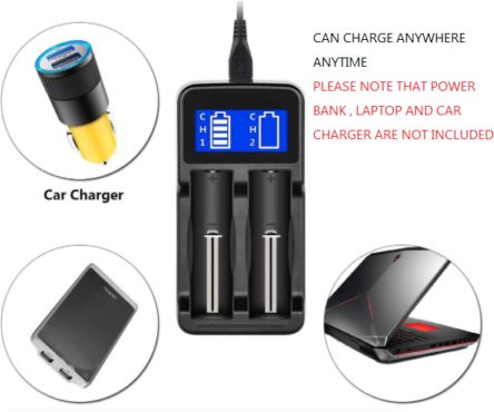 Φορτιστής επαναφορτιζόμενων μπαταριών 26650, 18650 - 1200mA HD-8991B με οθόνη ένδειξης επιπέδου φόρτισης Φορτιστής επαναφορτιζόμενων μπαταριών 26650, 18650 - 1200mA HD-8991B με οθόνη ένδειξης επιπέδου φόρτισης