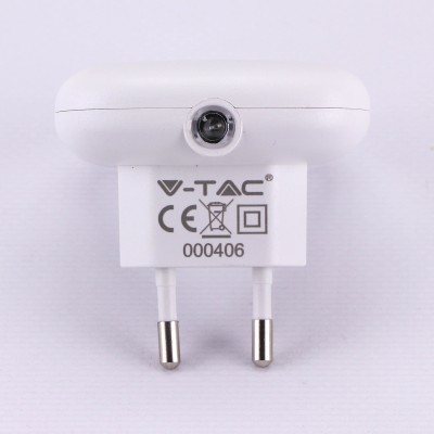 Φωτάκι LED Νυκτός Με Αισθητήρα Και Με Διπλή Υποδοχή USB 3000K Φωτάκι LED Νυκτός Με Αισθητήρα Και Με Διπλή Υποδοχή USB 3000K