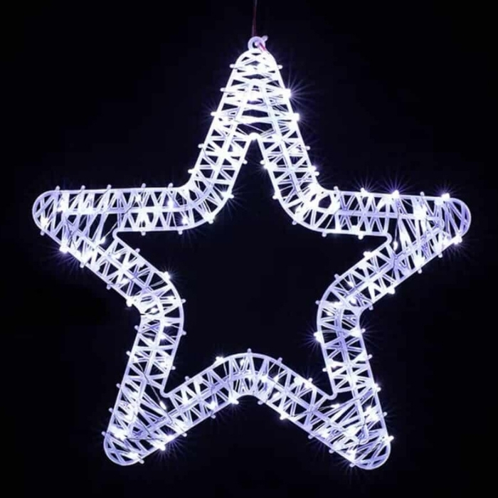 Φωτεινό Χριστουγεννιάτικο Αστέρι 45 cm με 800 LED Ψυχρού Λευκού Φωτισμού Φωτεινό Χριστουγεννιάτικο Αστέρι 45 cm με 800 LED Ψυχρού Λευκού Φωτισμού