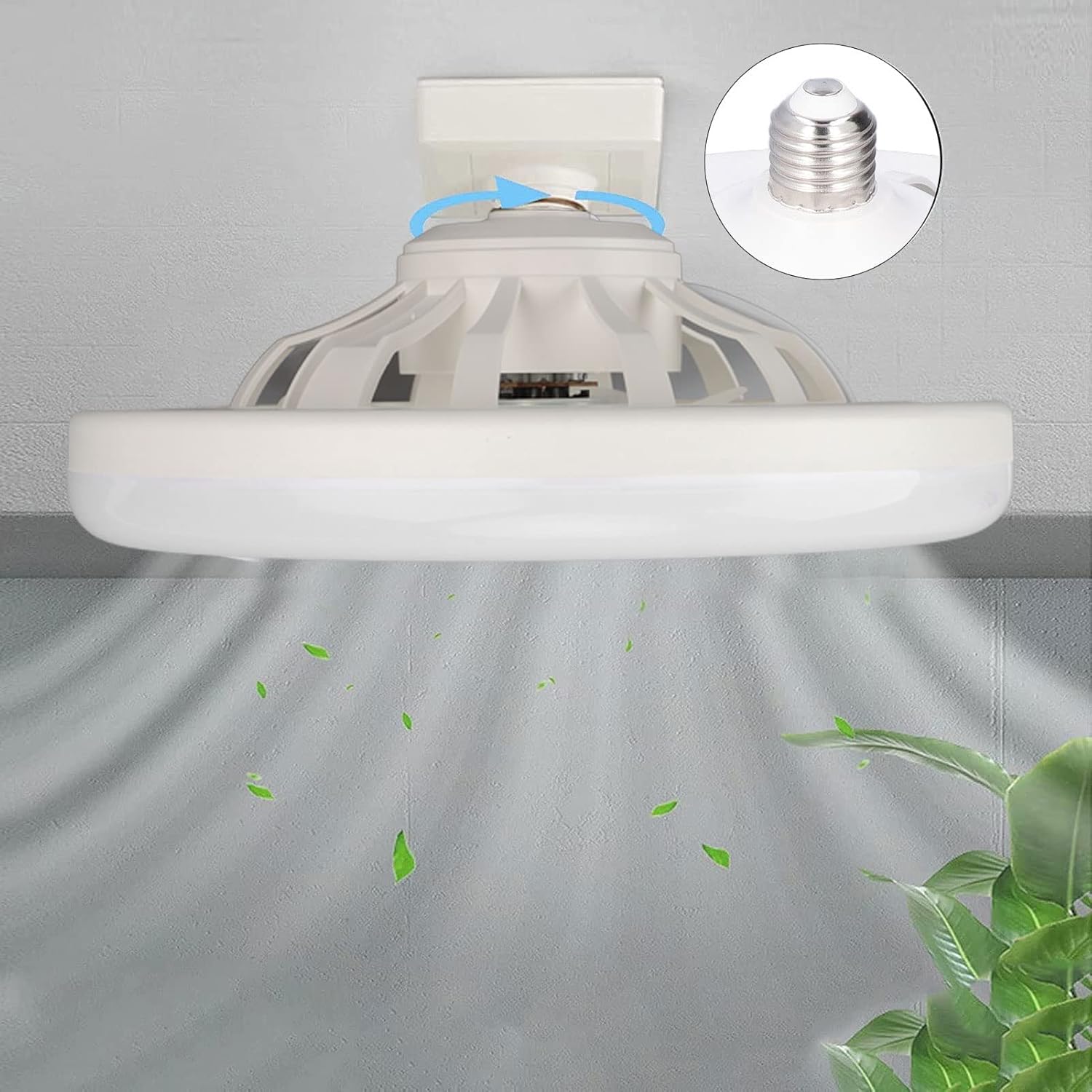 Φωτιστικό E27 Οροφής με Ανεμιστήρα 30W με 3 Ρυθμίσεις Λειτουργίας Φωτιστικό E27 Οροφής με Ανεμιστήρα 30W με 3 Ρυθμίσεις Λειτουργίας