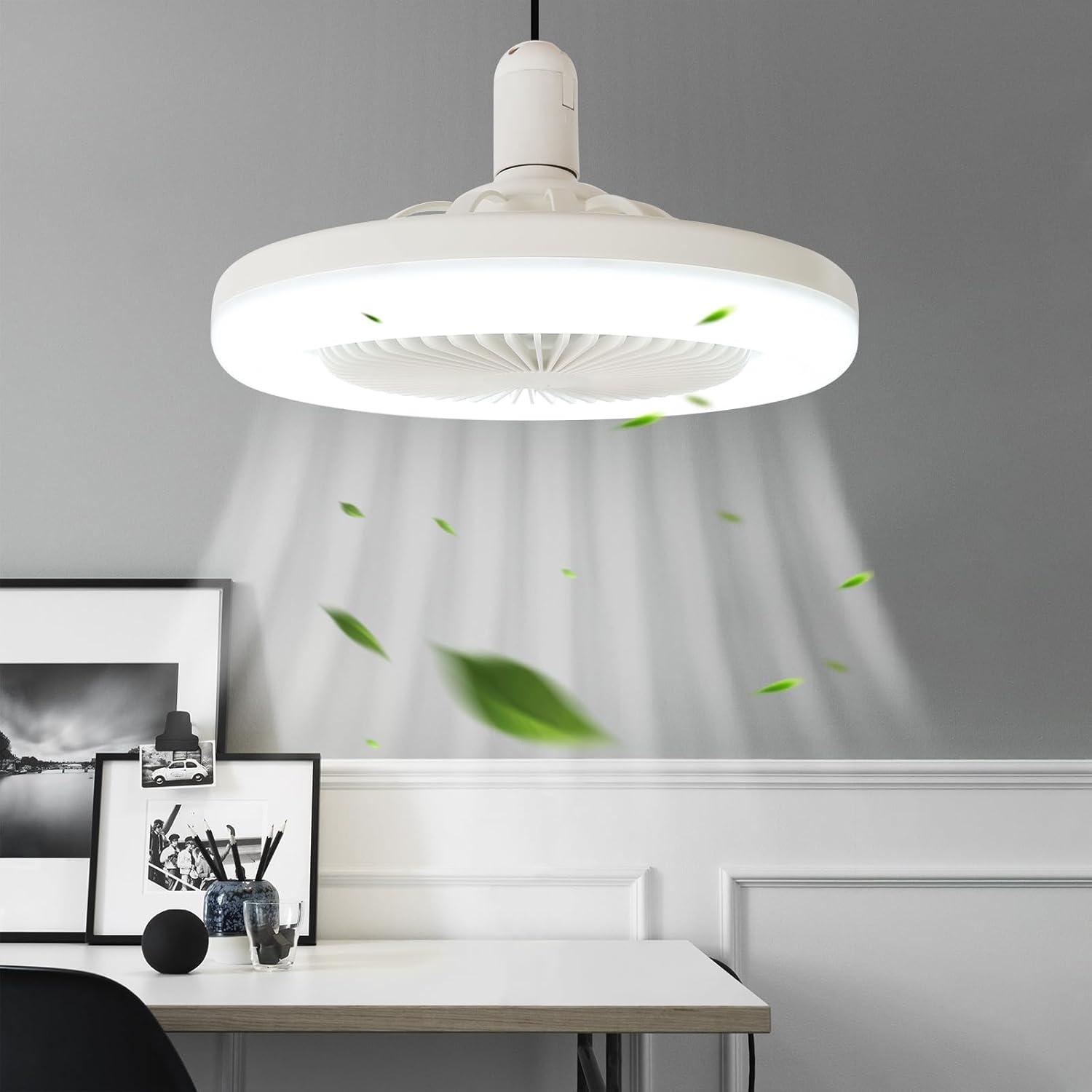 Φωτιστικό E27 Οροφής με Ανεμιστήρα - Με 3 Ρυθμίσεις Λειτουργίας & Τηλεχειριστήριο - ARRANGO Φωτιστικό E27 Οροφής με Ανεμιστήρα - Με 3 Ρυθμίσεις Λειτουργίας & Τηλεχειριστήριο - ARRANGO