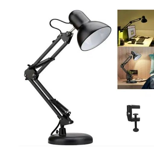 Φωτιστικό Γραφείου 40W με Σπαστό Βραχίονα 50x12cm – Μαύρο Φωτιστικό Γραφείου 40W με Σπαστό Βραχίονα 50x12cm – Μαύρο