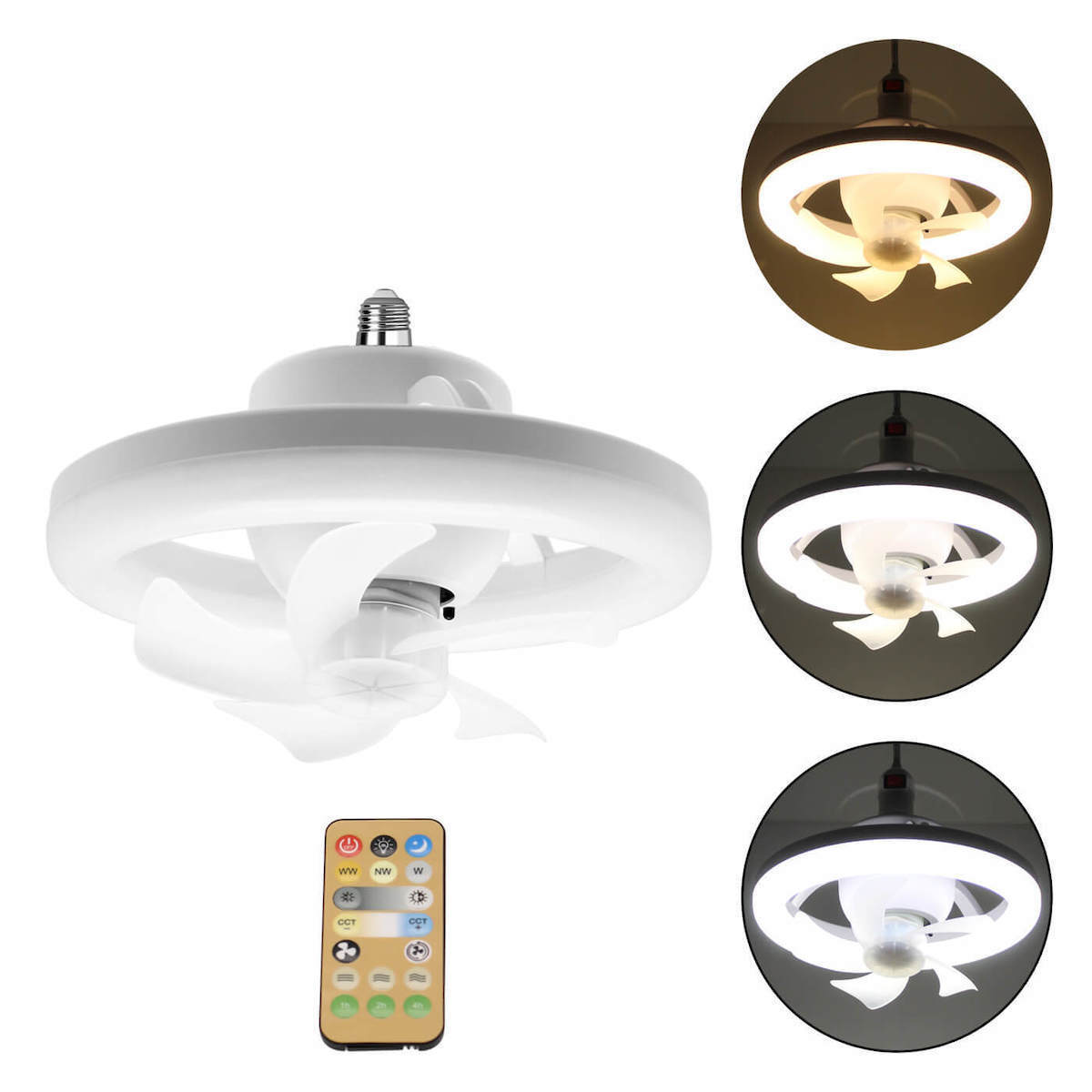 Φωτιστικό LED Οροφής Rixme 60W με Ανεμιστήρα 360° και Τηλεχειριστήριο Φωτιστικό LED Οροφής Rixme 60W με Ανεμιστήρα 360° και Τηλεχειριστήριο