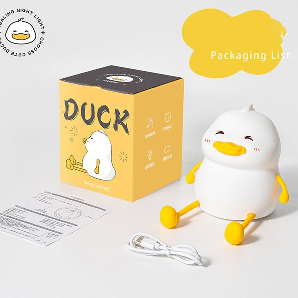 Φωτιστικό Νυκτός Πάπια Σιλικόνης με Ρυθμιζόμενη Ένταση – Ιδανικό για Παιδικό Δωμάτιο Φωτιστικό Νυκτός Πάπια Σιλικόνης με Ρυθμιζόμενη Ένταση – Ιδανικό για Παιδικό Δωμάτιο