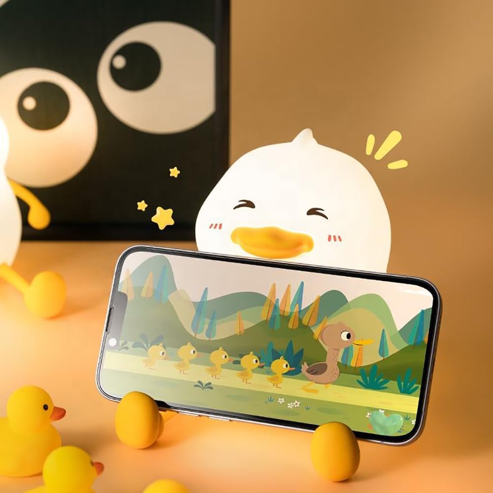 Φωτιστικό Νυκτός Πάπια Σιλικόνης με Ρυθμιζόμενη Ένταση – Ιδανικό για Παιδικό Δωμάτιο Φωτιστικό Νυκτός Πάπια Σιλικόνης με Ρυθμιζόμενη Ένταση – Ιδανικό για Παιδικό Δωμάτιο