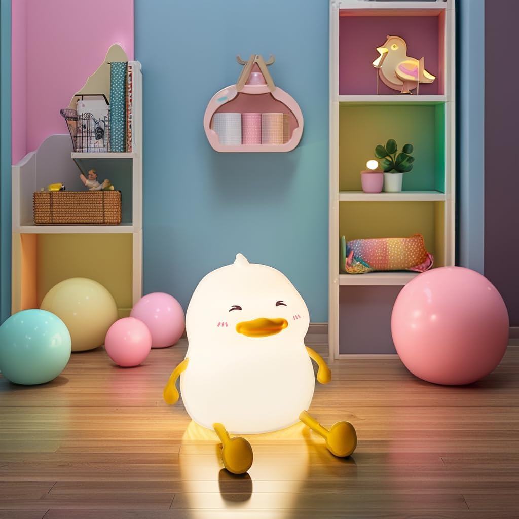 Φωτιστικό Νυκτός Πάπια Σιλικόνης με Ρυθμιζόμενη Ένταση – Ιδανικό για Παιδικό Δωμάτιο Φωτιστικό Νυκτός Πάπια Σιλικόνης με Ρυθμιζόμενη Ένταση – Ιδανικό για Παιδικό Δωμάτιο