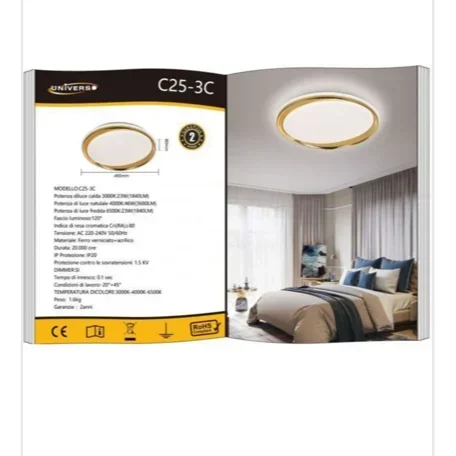 Φωτιστικό Οροφής - Πολυέλαιος με Ρυθμιζόμενο LED, Τηλεχειριστήριο και Ρυθμιζόμενη Θερμοκρασία Φωτός Φωτιστικό Οροφής - Πολυέλαιος με Ρυθμιζόμενο LED, Τηλεχειριστήριο και Ρυθμιζόμενη Θερμοκρασία Φωτός