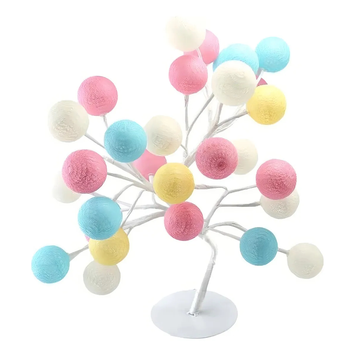 Φωτιζόμενο Διακοσμητικό Δεντράκι με 16 LED Χρωματιστές Μπάλες 45cm Φωτιζόμενο Διακοσμητικό Δεντράκι με 16 LED Χρωματιστές Μπάλες 45cm