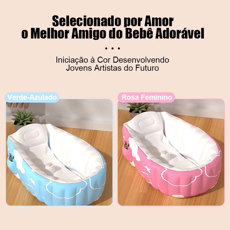 Φουσκωτή Μπανιέρα Μωρού με Ανατομικό Στήριγμα – Πτυσσόμενη Baby Bath για Νεογέννητα & Βρέφη Φουσκωτή Μπανιέρα Μωρού με Ανατομικό Στήριγμα – Πτυσσόμενη Baby Bath για Νεογέννητα & Βρέφη