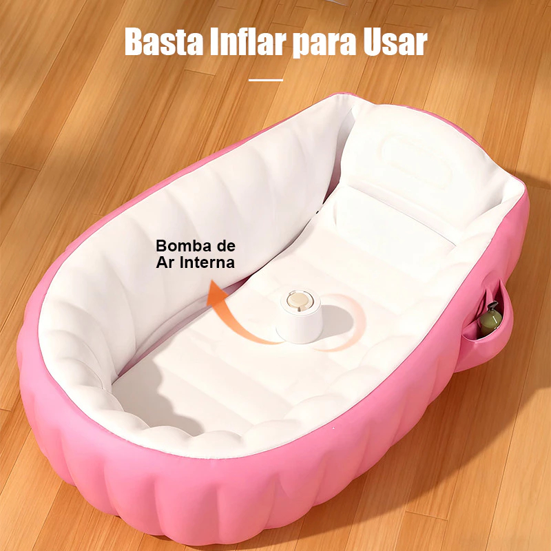 Φουσκωτή Μπανιέρα Μωρού με Ανατομικό Στήριγμα – Πτυσσόμενη Baby Bath για Νεογέννητα & Βρέφη Φουσκωτή Μπανιέρα Μωρού με Ανατομικό Στήριγμα – Πτυσσόμενη Baby Bath για Νεογέννητα & Βρέφη