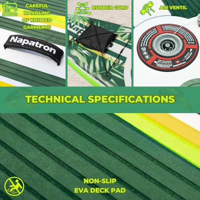 Φουσκωτή Σανίδα SUP 300cm – Ελαφριά, Σταθερή & Πλήρης σε Εξοπλισμό - Napátron Φουσκωτή Σανίδα SUP 300cm – Ελαφριά, Σταθερή & Πλήρης σε Εξοπλισμό - Napátron