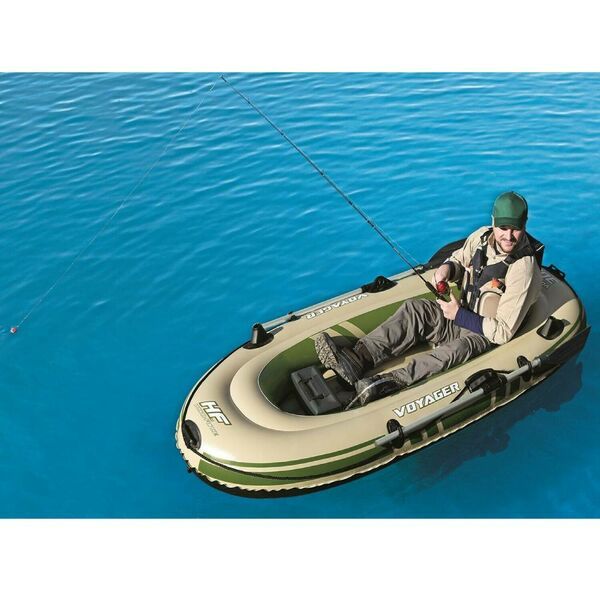 Φουσκωτή Βάρκα 2 Ατόμων με Κουπιά 102x243cm σε Καφέ - Πράσινο Χρώμα Voyager 300 Bestway Φουσκωτή Βάρκα 2 Ατόμων με Κουπιά 102x243cm σε Καφέ - Πράσινο Χρώμα Voyager 300 Bestway