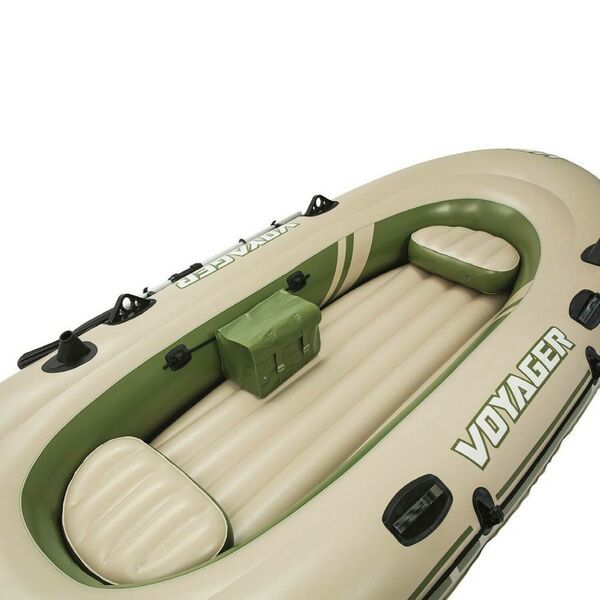 Φουσκωτή Βάρκα 3 Ατόμων με Κουπιά 348x142x151cm σε Καφέ - Πράσινο Χρώμα Voyager 500 Bestway Φουσκωτή Βάρκα 3 Ατόμων με Κουπιά 348x142x151cm σε Καφέ - Πράσινο Χρώμα Voyager 500 Bestway