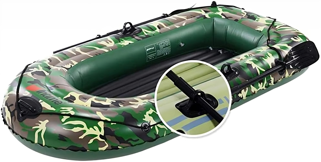 Φουσκωτή Βάρκα 4 Ατόμων - Σετ με Κουπιά, Τρόμπα και Κιτ Επιδιόρθωσης - Καμουφλάζ 272 x 152cm - Intime Φουσκωτή Βάρκα 4 Ατόμων - Σετ με Κουπιά, Τρόμπα και Κιτ Επιδιόρθωσης - Καμουφλάζ 272 x 152cm - Intime