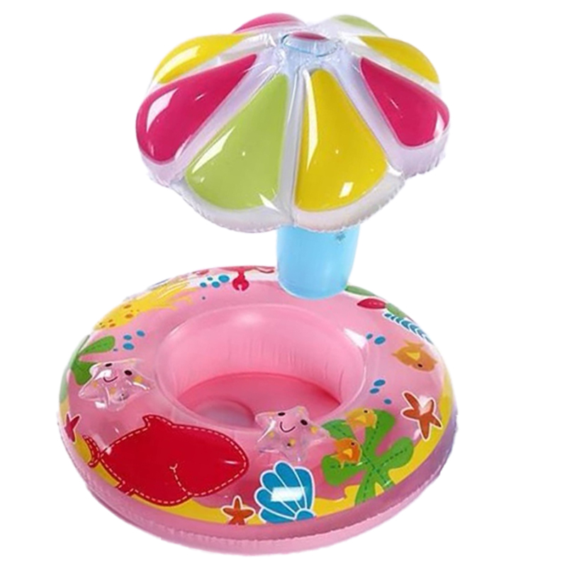 Φουσκωτή Βρεφική Κουλούρα Σωσίβιο με Ομπρέλα Σκίαστρο Θαλάσσης - Πισίνας για Ηλικίες 1 - 3 Ετών - Γαλάζιο Ροζ Φουσκωτή Βρεφική Κουλούρα Σωσίβιο με Ομπρέλα Σκίαστρο Θαλάσσης - Πισίνας για Ηλικίες 1 - 3 Ετών - Γαλάζιο Ροζ