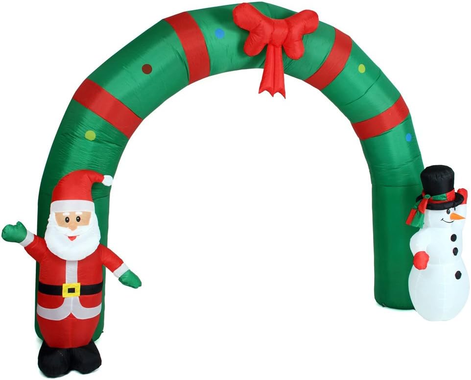 Φουσκωτή Χριστουγεννιάτικη Αψίδα με Άγιο Βασίλη & Χιονάνθρωπο 270 cm με LED Φωτισμό Φουσκωτή Χριστουγεννιάτικη Αψίδα με Άγιο Βασίλη & Χιονάνθρωπο 270 cm με LED Φωτισμό