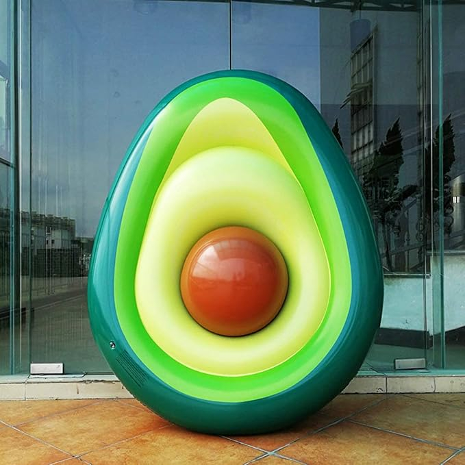 Φουσκωτό Στρώμα Θαλάσσης Αβοκάντο με Μπάλα 165 x 130cm Φουσκωτό Στρώμα Θαλάσσης Αβοκάντο με Μπάλα 165 x 130cm