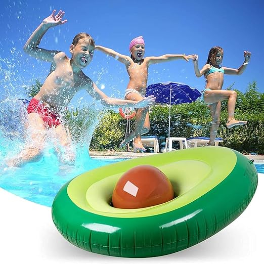 Φουσκωτό Στρώμα Θαλάσσης Αβοκάντο με Μπάλα 165 x 130cm Φουσκωτό Στρώμα Θαλάσσης Αβοκάντο με Μπάλα 165 x 130cm