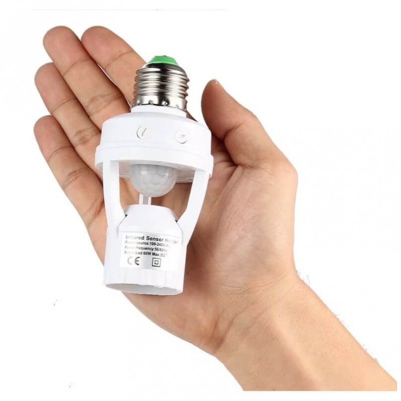Foyu Ντουί Προέκτασης - Μετατροπέας Απλής Λάμπας Τύπου Ε27 σε Λάμπα με Φωτοκύτταρο για Ανίχνευση Κίνησης Foyu Ντουί Προέκτασης - Μετατροπέας Απλής Λάμπας Τύπου Ε27 σε Λάμπα με Φωτοκύτταρο για Ανίχνευση Κίνησης