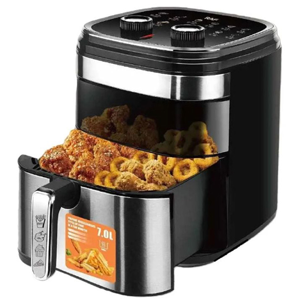 Raf Φριτέζα αέρος 7Lt για Υγιεινό Μαγείρεμα Χωρίς Λάδι 1500W Raf Φριτέζα αέρος 7Lt για Υγιεινό Μαγείρεμα Χωρίς Λάδι 1500W