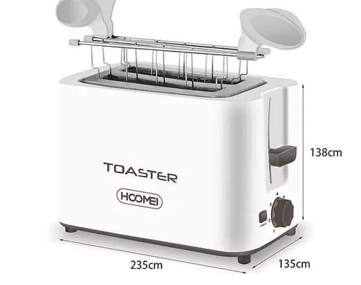 Φρυγανιέρα 2 Θέσεων 700W με 7 Επίπεδα Ψησίματος Λευκή Hoomei HM-5962 Φρυγανιέρα 2 Θέσεων 700W με 7 Επίπεδα Ψησίματος Λευκή Hoomei HM-5962