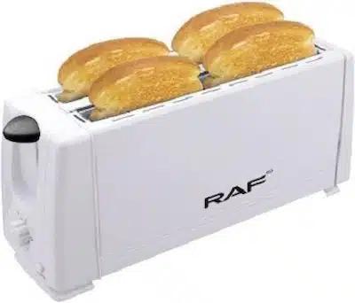 Φρυγανιέρα 4 Θέσεων 1200W Λευκή-RAF Φρυγανιέρα 4 Θέσεων 1200W Λευκή-RAF