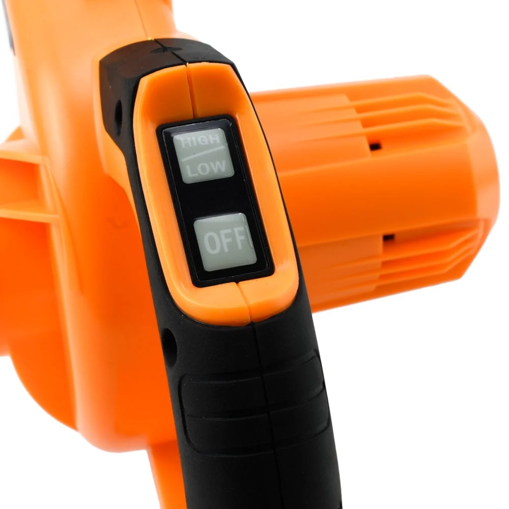 Φυσητήρας Μπαταρίας Κήπου με Σακί - Επαναφορτιζόμενο Blower 18V με 2 Μπαταρίες 2000mAh & Οθόνη LCD DINGQI - Πορτοκαλί Φυσητήρας Μπαταρίας Κήπου με Σακί - Επαναφορτιζόμενο Blower 18V με 2 Μπαταρίες 2000mAh & Οθόνη LCD DINGQI - Πορτοκαλί