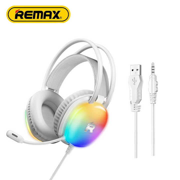 Gaming Headset Ενσύρματο με RGB Φωτισμό και Μικρόφωνο - Remax Gaming Headset Ενσύρματο με RGB Φωτισμό και Μικρόφωνο - Remax