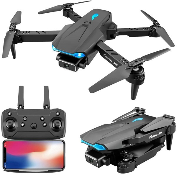 Gaoqi Αναδιπλούμενο Drone 2.4 GHz με 4K Κάμερα, Ρυθμιζόμενη Ταχύτητα και Χειριστήριο σε Μαύρο Χρώμα Gaoqi Αναδιπλούμενο Drone 2.4 GHz με 4K Κάμερα, Ρυθμιζόμενη Ταχύτητα και Χειριστήριο σε Μαύρο Χρώμα