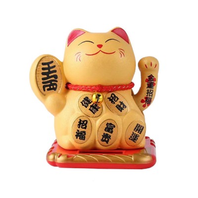 Γάτα Καλωσορίσματος που Λειτουργεί με τον Ήλιο Μπεζ-Solar Feng Shui Welcome Cat Για Τύχη και Ευημερία Γάτα Καλωσορίσματος που Λειτουργεί με τον Ήλιο Μπεζ-Solar Feng Shui Welcome Cat Για Τύχη και Ευημερία