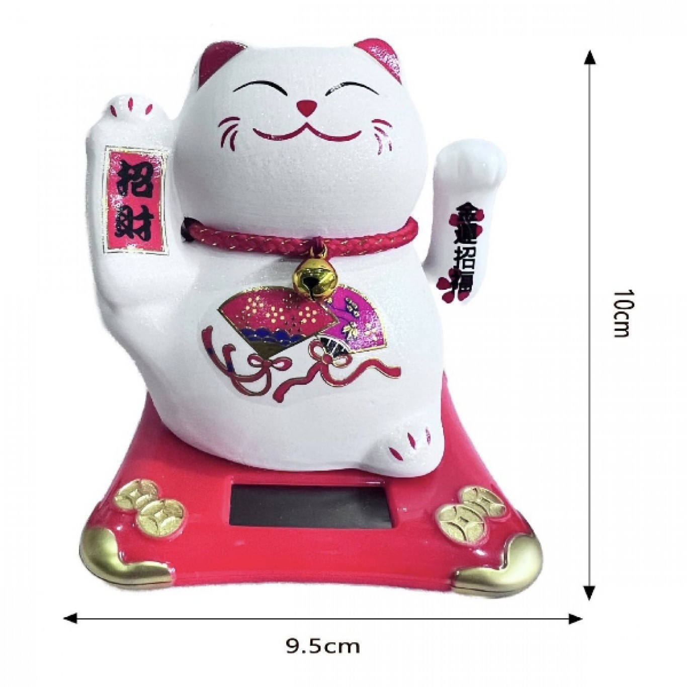 Γάτα Καλωσορίσματος που Λειτουργεί με τον Ήλιο Λευκή/Ροζ-Solar Feng Shui Welcome Cat Για Τύχη και Ευημερία Γάτα Καλωσορίσματος που Λειτουργεί με τον Ήλιο Λευκή/Ροζ-Solar Feng Shui Welcome Cat Για Τύχη και Ευημερία