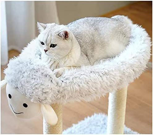 Γατόδεντρο με Ονυχοδρόμιο σε Σχήμα Πρόβατο 50x30x50cm - Nobleza Γατόδεντρο με Ονυχοδρόμιο σε Σχήμα Πρόβατο 50x30x50cm - Nobleza