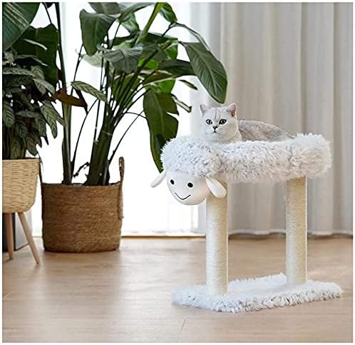 Γατόδεντρο με Ονυχοδρόμιο σε Σχήμα Πρόβατο 50x30x50cm - Nobleza Γατόδεντρο με Ονυχοδρόμιο σε Σχήμα Πρόβατο 50x30x50cm - Nobleza