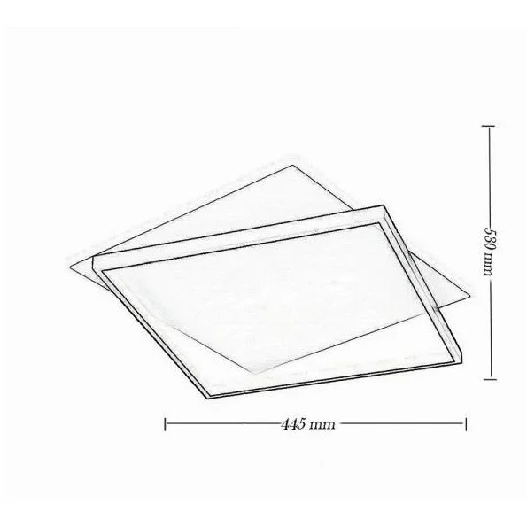 Γεωμετρικό Τετράγωνο Φωτιστικό Οροφής 39W με Led και Ρυθμιζόμενη Θερμοκρασία Φωτισμού Γεωμετρικό Τετράγωνο Φωτιστικό Οροφής 39W με Led και Ρυθμιζόμενη Θερμοκρασία Φωτισμού