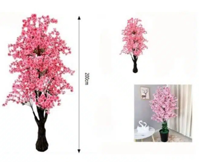 Γίγας Τεχνητό Διακοσμητικό Δέντρο Αμυγδαλιά με Ροζ Άνθη 200cm – HomeTheory Γίγας Τεχνητό Διακοσμητικό Δέντρο Αμυγδαλιά με Ροζ Άνθη 200cm – HomeTheory
