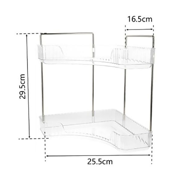 Γωνιακή Βάση Οργάνωσης Καλλυντικών 2 Επιπέδων Γωνιακή Βάση Οργάνωσης Καλλυντικών 2 Επιπέδων